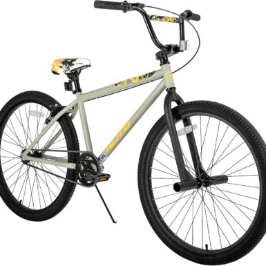 Hiland 24 26 inch BMX Bike for for Teen Bike and Adult Bikes, Beginner-Level BMX to Advanced Riders with 2 Pegs, Bicycles for Men and Women, Multiple Colors