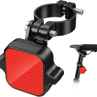 Bike Tail Light with Hidden Bluetooth Tracker, Anti-Theft Bicycle Tracker for iOS & Android, Works with Find My & Google Find Hub, Water-Resistant Rear Light for Road Bikes & Scooters